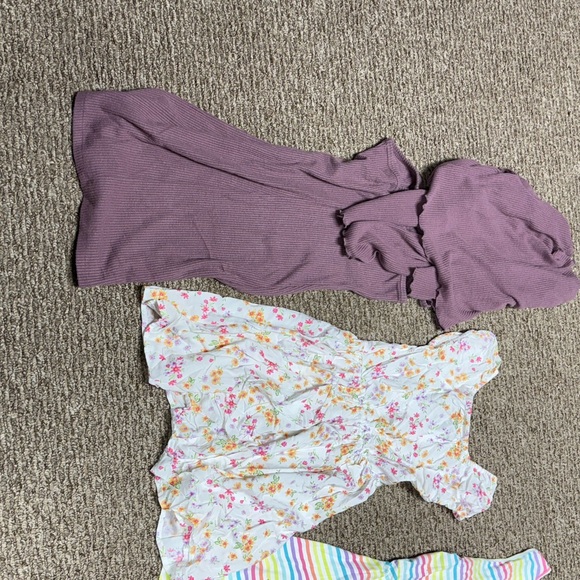 The Children's Place Kids Dresses in Purple, Floral, and Stripes - Picture 5 of 10